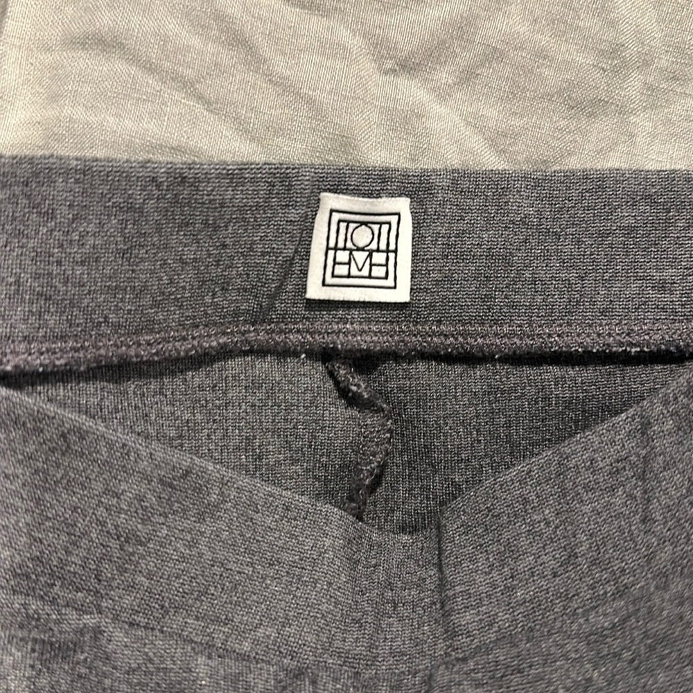 Toteme Zipped Leggings, XS, Gray